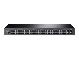TP-Link JetStream T2600G-52TS - Switch - Styrt 48 x 10/100/1000 + 4 x Gigabit SFP - rackmonterbar