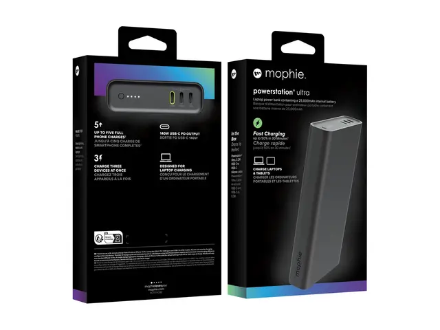 mophie powerstation ultra - Strømbank 25000 mAh 140 watt PD 3 utga...