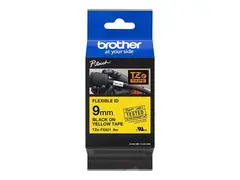 Brother TZe-FX621 - Svart p&#229; gult - Rull (0,9 cm x 8 m) 1 kassett(er) fleksibelt b&#229;nd for Brother PT-D210, D600, H110; P-Touch PT-1005, D450, E310, H110; P-Touch Cube Pro PT-P910