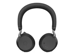 Jabra Evolve2 75 - Hodesett - on-ear - Bluetooth trådløs - aktiv støydemping - USB-C - lydisolerende - svart - Optimert for UC