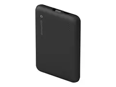 dbramante1928 re-charge - Strømbank - 10000 mAh 20 watt - Apple 2.4A, PD/PPS, Apple Fast Charge, QC 3.0 - 2 utgangskontakter (USB-C, USB-type A) - på kabel: USB-C - svart