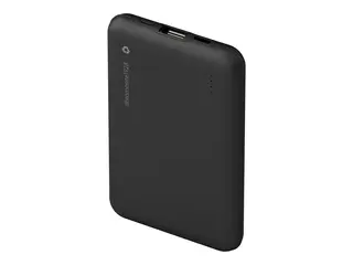dbramante1928 re-charge - Strømbank - 10000 mAh 20 watt - Apple 2.4A, PD/PPS, Apple Fast Charge, QC 3.0 - 2 utgangskontakter (USB-C, USB-type A) - på kabel: USB-C - svart