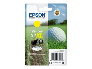 Epson 34XL - 10.8 ml - XL - gul - original blister - blekkpatron - for WorkForce Pro WF-3720, WF-3720DWF, WF-3725DWF