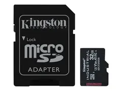 Kingston Industrial - Flashminnekort (microSDHC til SD-adapter inkludert) 32 GB - A1 / Video Class V30 / UHS-I U3 / Class10 - microSDHC UHS-I