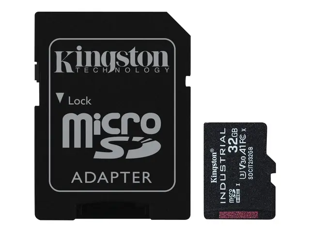 Kingston Industrial - Flashminnekort (microSDHC til SD-adapter ink...