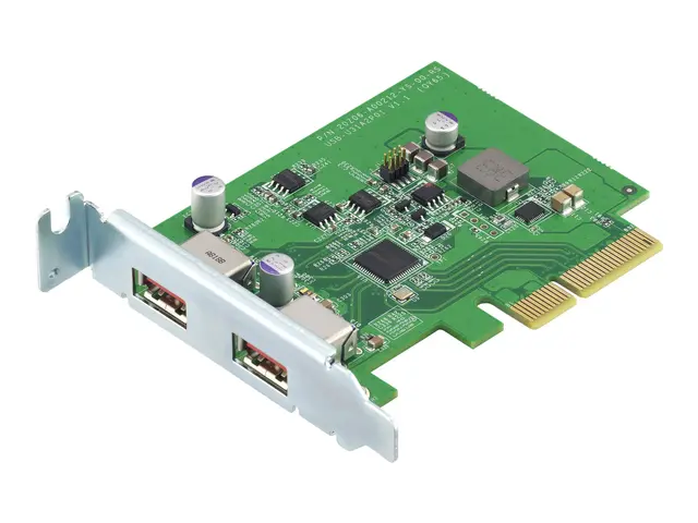 QNAP QXP-10G2U3A - USB-adapter PCIe 2.0 x2 lav profil USB 3.2 Gen ...