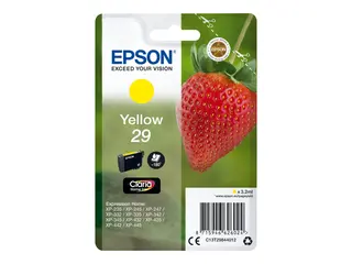 Epson 29 - 3.2 ml - gul - original - blister blekkpatron - for Expression Home XP-245, 247, 255, 257, 332, 342, 345, 352, 355, 435, 442, 445, 452, 455