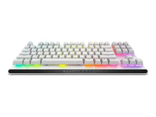 Alienware AW420K - Tastatur - uten nummertastatur bakgrunnsbelyst - USB - QWERTY - USA - tastsvitsj: CHERRY MX Red - m&#229;nelys