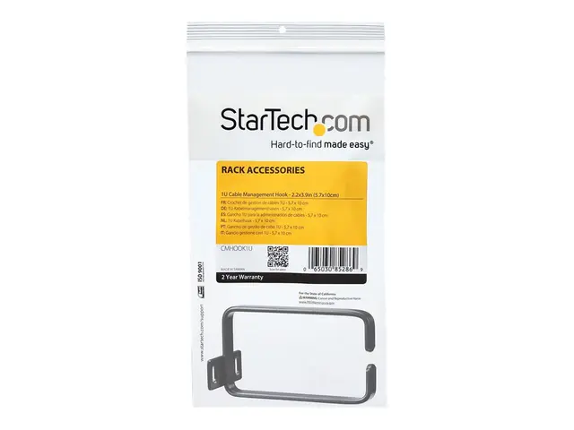StarTech.com 1U Vertical 2.2 x 3.9in Server Rack Cable Management ...