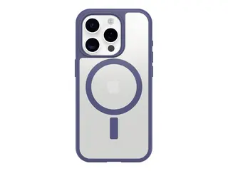 OtterBox React Series - Baksidedeksel for mobiltelefon MagSafe-samsvar - polykarbonatlag, termoplastisk elastomer (TPE) - denver skumringslilla - for Apple iPhone 16 Pro