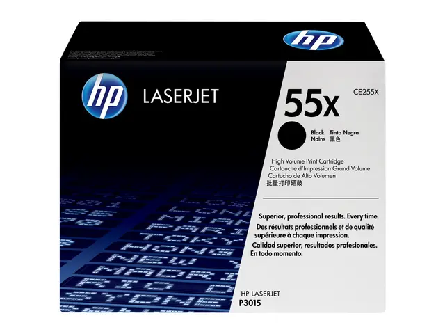 HP 55X - Høy ytelse svart original LaserJet tonerpatron (CE255X) f...