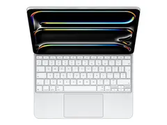 Apple Magic Keyboard - Tastatur og folioveske med styrepute - bakbelysning - Apple Smart connector - QWERTY - Internasjonal engelsk / kanadisk fransk - hvit