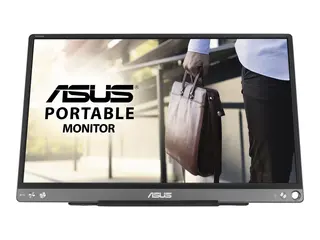 ASUS ZenScreen MB16ACE - LED-skjerm 15.6" (16" synlig) - portabel - 1920 x 1080 Full HD (1080p) - IPS - 250 cd/m² - 5 ms - USB-C - mørk grå