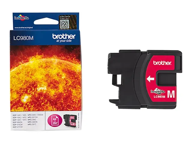 Brother LC980M - Magenta - original - blekkpatron - for Brother DC...
