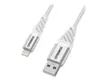 OtterBox Premium - Lightning-kabel USB hann til Lightning hann - 1 m - skyhvit