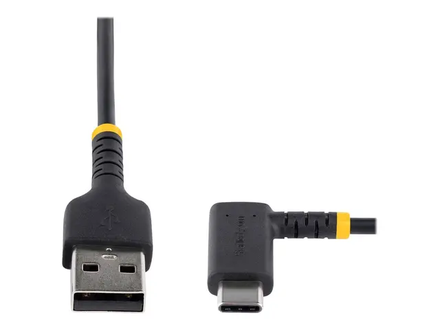 StarTech.com 6in (15cm) USB A to C Charging Cable Right Angle, Hea...