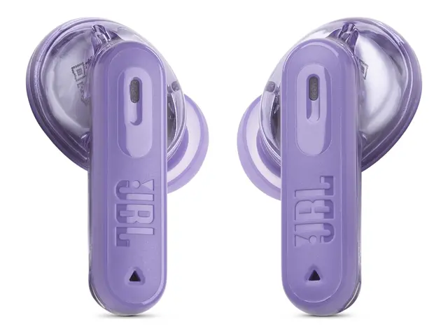 JBL TUNE Beam 2 - Ghost Edition - True wireless-hodetelefoner med mikrofon i øret - Bluetooth - aktiv støydemping - spøkelsesfløyel 