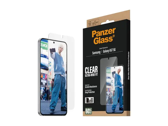 PanzerGlass - Skjermbeskyttelse for mobiltelefon - ultravid passfo...