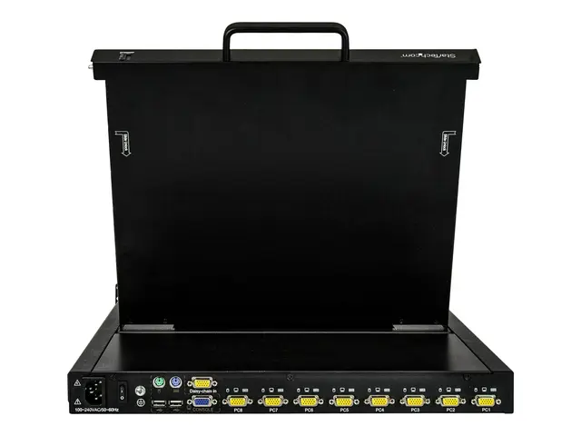 StarTech 8 Port Rackmount KVM Console with 6ft Cables, Integrated ...