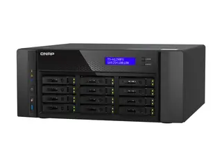 QNAP TS-h1290FX - NAS-server - 12 brønner SATA 6Gb/s / PCIe (NVMe) / U.2 - RAM 128 GB - 25 Gigabit Ethernet / 2.5 Gigabit Ethernet - iSCSI støtte
