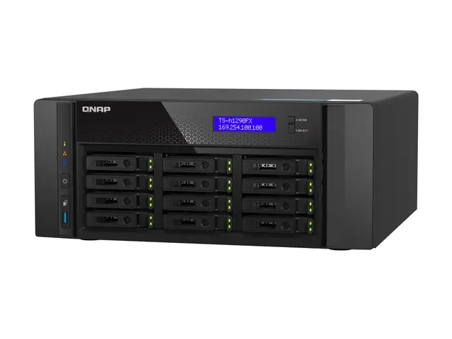 QNAP TS-h1290FX - NAS-server 12 brønner SATA 6Gb/s / PCIe (NVMe) U...