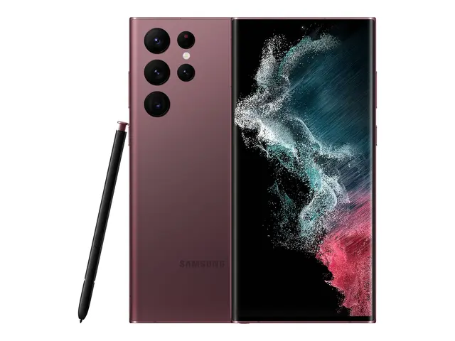 2nd-A Galaxy S22 Ultra 5G 128GB Burgundy A-grade | Brukt 2 års gar...