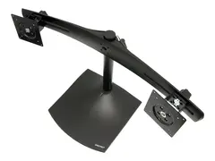 Ergotron DS100 - Stativ - horisontal for 2 LCD-skjermer - aluminium, st&#229;l - svart - skjermst&#248;rrelse: inntil 24&quot; - skrivebord