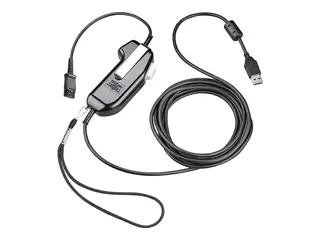 Poly - Hodetelefonkabel - TAA-samsvar Quick Disconnect hann til USB 2.0 A hann - 30.5 cm - Trykk-og-snakk-knapp (PTT)