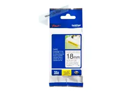 Brother TZe-S141 - Ekstra sterk adhesiv - svart på blank Rull (1,8 cm x 8 m) 1 kassett(er) laminert teip skriverpatron/etikett-sett - for Brother PT-D600; P-Touch PT-18, 3600, D410, D450, D460, D610, D800, E500, E550, H101, P750