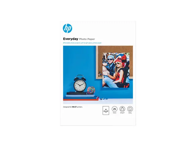 HP Everyday Photo Paper - Blank 8 mille A4 (210 x 297 mm) 200 g/m²...
