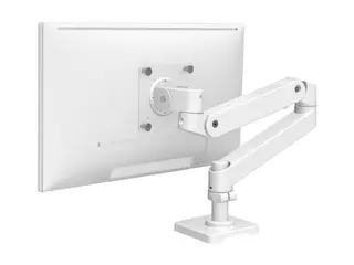 Ergotron LX Pro - Monteringssett (dobbel direktearm) for 2 LCD-skjermer - aluminium - hvit - skjermst&#248;rrelse: inntil 27&quot; - skrivebordsmonterbar