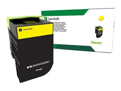 Lexmark X317 - Gul original tonerpatron LCCP, LRP for CS317dn, CS4...