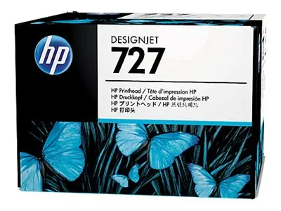 HP 727 - Matt svart, fotosort, cyan, magenta, gul, grå skriverhode...