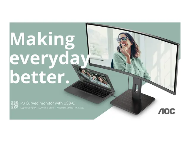 AOC Pro-line CU34P3CV - P3 Series LED-skjerm kurvet 34" 3440 x 144...