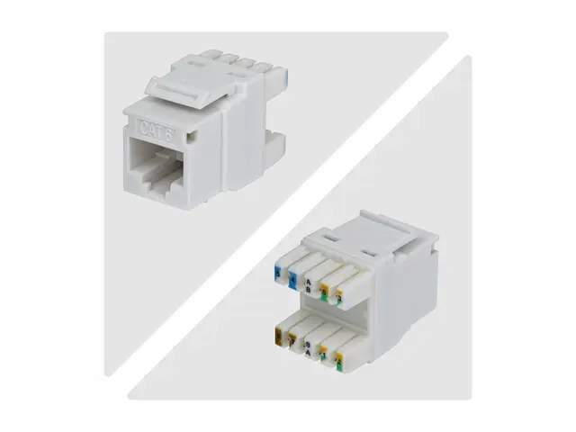 Startech - Trapes-jakk - 180°, 110 punch down - CAT 6 - UTP - RJ-4...