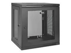 Eaton Tripp Lite Series 12U Wall Mount Rack Enclosure Server Cabinet w/ Door &amp; Side Panels Rack skap - veggmonterbar - svart - 12U - 19&quot;