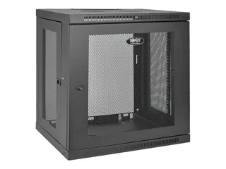 Eaton Tripp Lite Series 12U Wall Mount Rack Enclosure Server Cabinet w/ Door &amp; Side Panels Rack skap - veggmonterbar - svart - 12U - 19&quot;