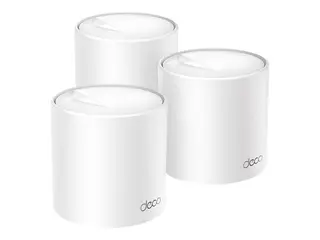 TP-Link Deco X50 - Wi-Fi-system (3 rutere) - inntil 6500 kvadratfot - maske 1GbE - Wi-Fi 6 - Dobbeltb&#229;nd