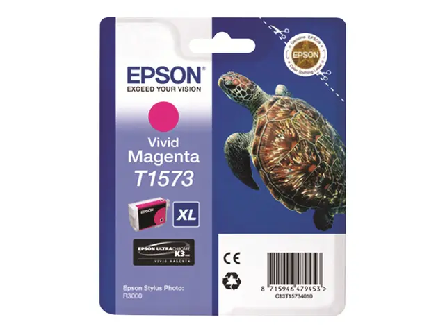 Epson T1573 - 25.9 ml - livlig magenta - original - blister - blek...