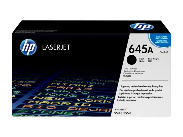 HP 645A - Svart original LaserJet tonerpatron (C9730A) for Color 5...