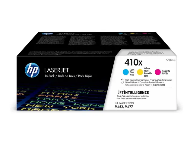 HP 410X - 3-pack - Høy ytelse - gul, cyan, magenta - original - La...