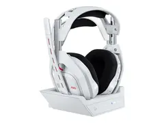 Logitech G Astro A50 - 5. generasjon - hodesett full størrelse - Bluetooth / LIGHTSPEED - trådløs - hvit