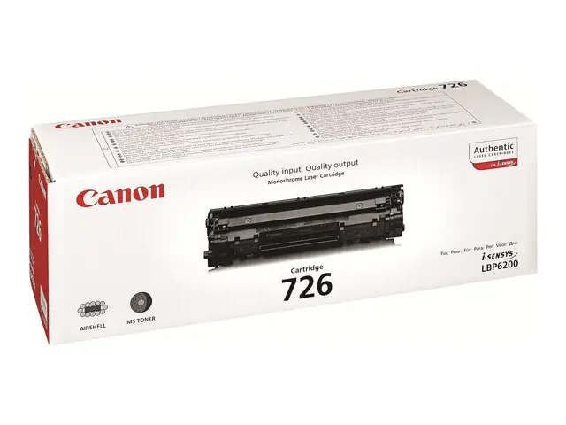 Canon CRG-726 - Svart - original - tonerpatron - for i-SENSYS LBP6...