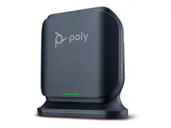 HP Poly Rove B2 - Trådløs telefonbasestasjon / VoIP telefonbasestasjon med anrops-ID/samtale venter DECT - treveis anropskapasitet - SIP, SIP v2, SIP over TLS, SIP over UDP, SIP over TCP, SDP, RTCP, RTP - svart