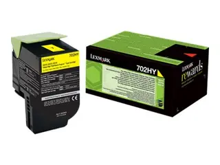Lexmark 702HY - Gul - original - tonerpatron LCCP, LRP for Lexmark CS310dn, CS310n, CS410dn, CS410dtn, CS410n, CS510de, CS510dte