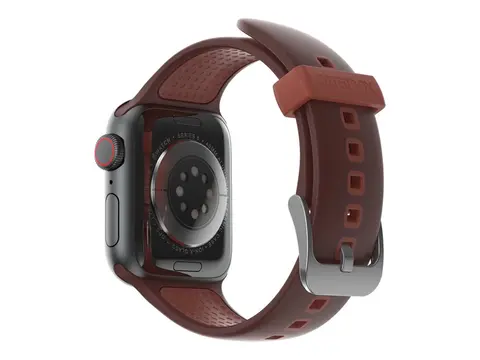 OtterBox All Day Comfort - B&#229;nd for smart armb&#229;ndsur mursteinsr&#248;d - for Apple Watch SE, Series 10, Series 4, Series 5, Series 6, Series 7, Series 8, Series 9
