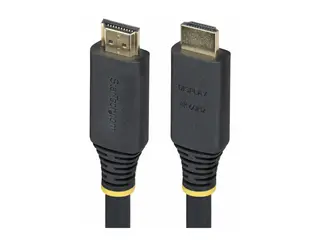 StarTech.com 10m (32.8ft) Active High Speed HDMI Cable, 4K60Hz High Speed - HDMI-kabel med Ethernet - HDMI hann til HDMI hann - 10 m - skjermet - svart - aktiv, 4K60Hz UHD-st&#248;tte, 2K 144Hz st&#248;tte, HDR10-st&#248;tte