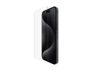 Belkin ScreenForce UltraGlass 2 - Skjermbeskyttelse for mobiltelefon 9H, behandlet - glass - for Apple iPhone 15 Pro Max