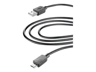 Cellular Line HOME XL - USB-kabel USB (hann) til Micro-USB type B (hann) - 3 m - svart