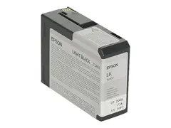 Epson T580 - 80 ml - lys svart - original blekkpatron - for Stylus Pro 3800, Pro 3880